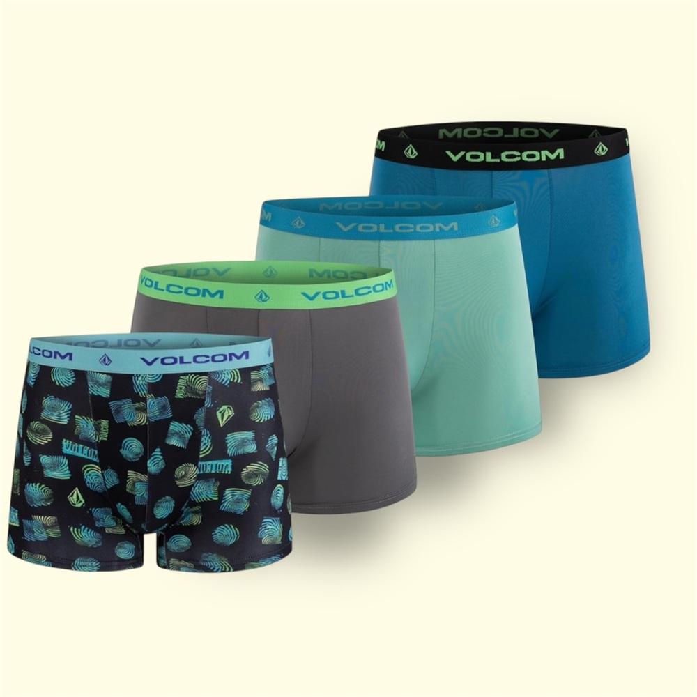 New Boys Volcom 4pc Boxer Brief Set